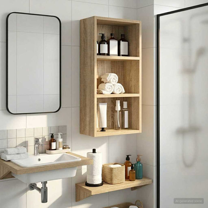 Dulap de perete pentru baie Stejar Sonoma 30 x 16 x 62,5 cm - WALTI WALTI