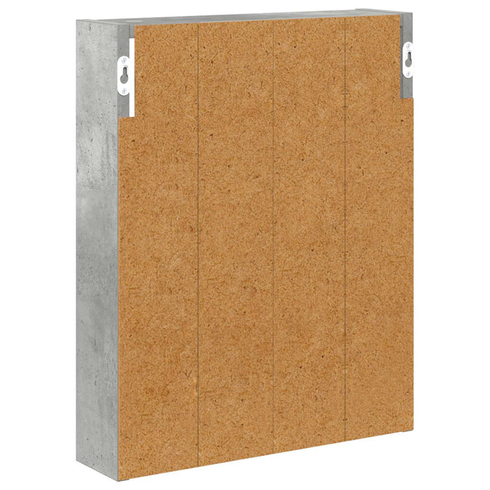 Dulap de perete pentru baie cu raft Gri Beton 40 x 10 x 50 cm - WALTI WALTI