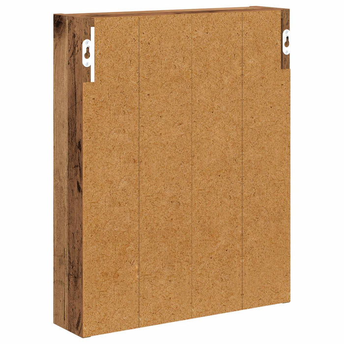 Dulap de perete pentru baie cu raft Lemn vechi 40 x 10 x 50 cm - WALTI WALTI
