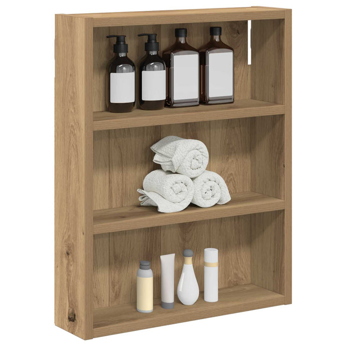 Dulap de perete pentru baie Stejar artizanal 40 x 10 x 50 cm - WALTI WALTI