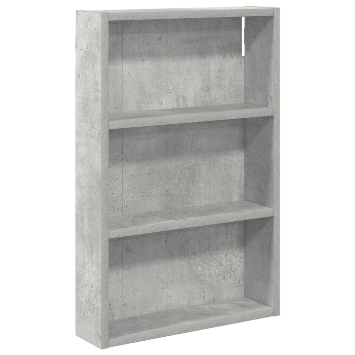 Dulap de perete pentru baie cu raft Gri Beton 40 x 10 x 60,5 cm - WALTI WALTI