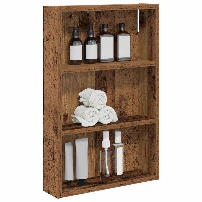 Dulap de perete pentru baie Lemn vechi 40 x 10 x 60,5 cm - WALTI WALTI