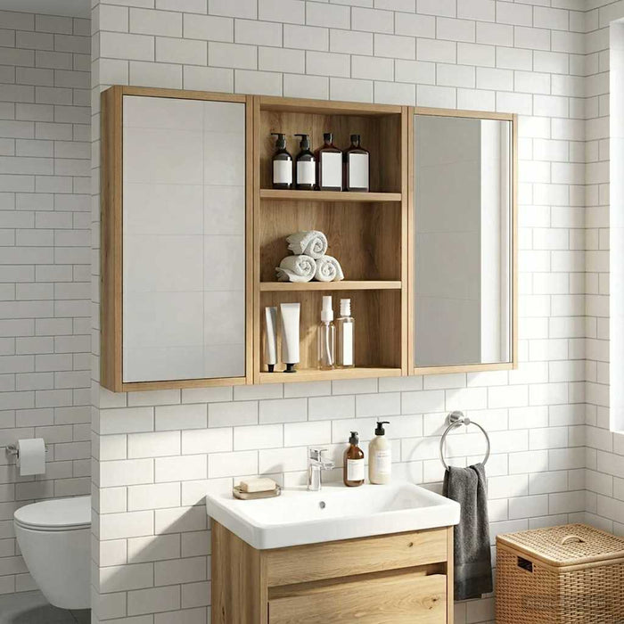 Dulap de perete pentru baie Stejar Artizanal 40 x 10 x 60,5 cm - WALTI WALTI