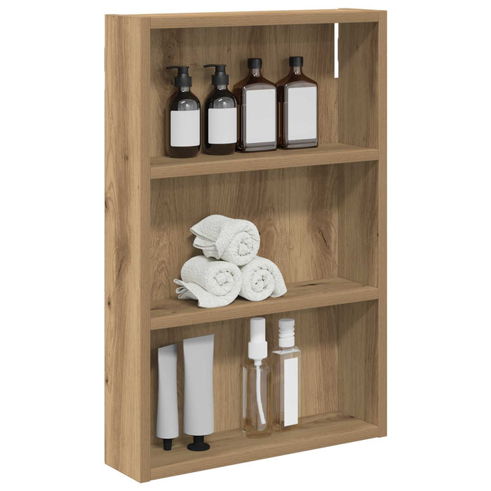Dulap de perete pentru baie Stejar artizanal 40 x 10 x 60,5 cm - WALTI WALTI