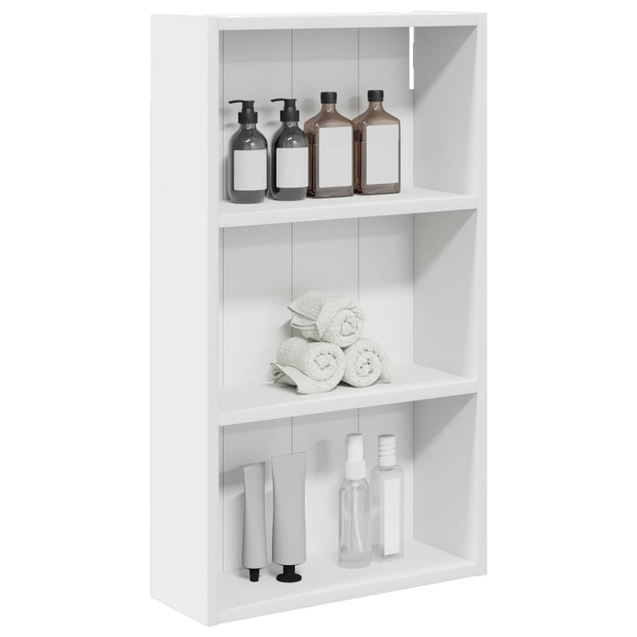 Dulap de perete pentru baie Alb 40 x 14 x 70 cm Lemn prelucrat - WALTI WALTI