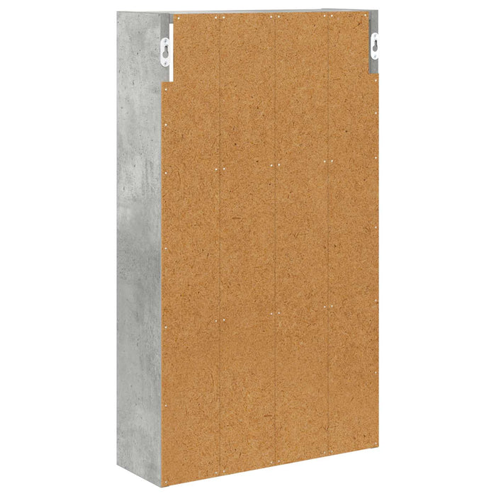 Dulap de perete pentru baie cu raft Gri Beton 40 x 14 x 70 cm - WALTI WALTI