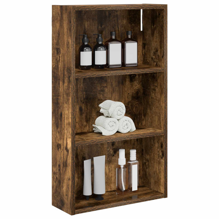 Dulap de perete pentru baie Stejar Afumat 40 x 14 x 70 cm - WALTI WALTI
