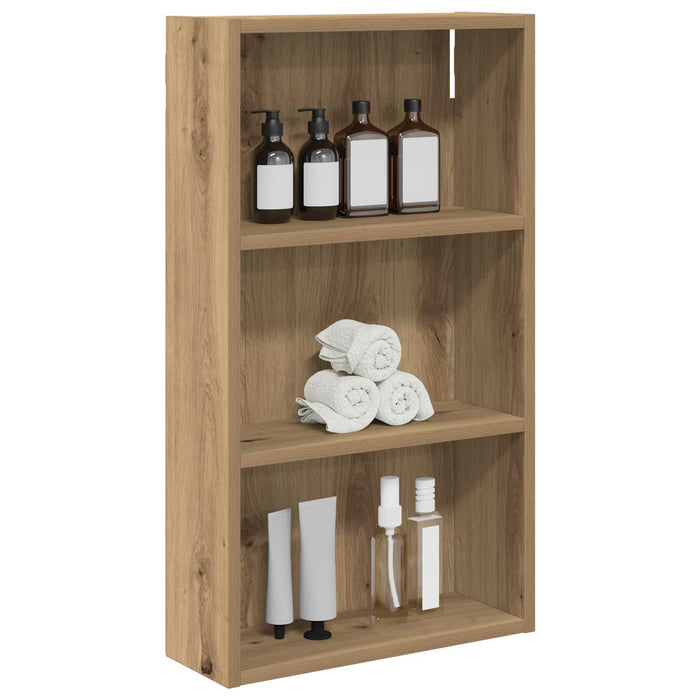 Dulap de perete pentru baie Stejar artizanal 40 x 14 x 70 cm - WALTI WALTI