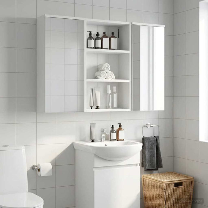 Dulap de perete pentru baie Alb 40 x 16 x 62,5 cm WALTI