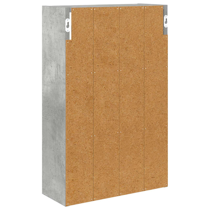 Dulap de perete pentru baie cu raft Gri Beton 40 x 16 x 62,5 cm - WALTI WALTI