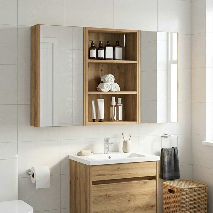 Dulap de perete pentru baie Stejar Artizanal 40 x 16 x 62,5 cm WALTI
