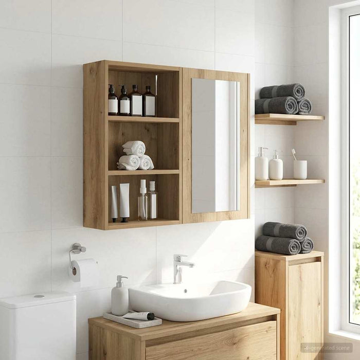 Dulap de perete pentru baie Stejar Artizanal 40 x 16 x 62,5 cm WALTI
