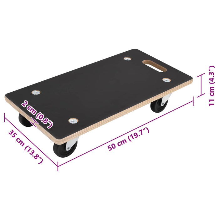 Trolly de transport 6 pcs Gri placaj - WALTI WALTI