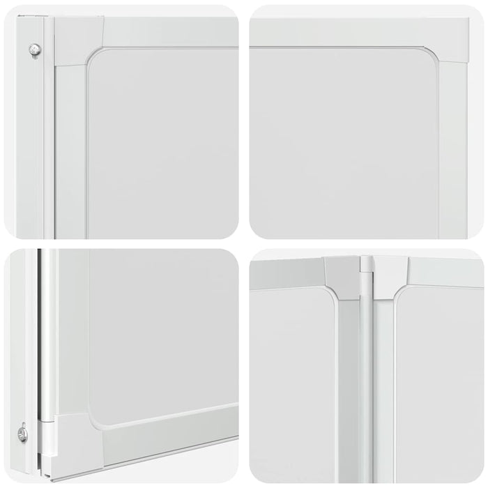 Ecran de baie Mat 120 x 117 cm Aluminiu & Panou PP WALTI