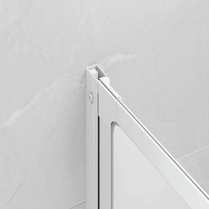 Ecran de baie Mat 120 x 117 cm Aluminiu & Panou PP WALTI