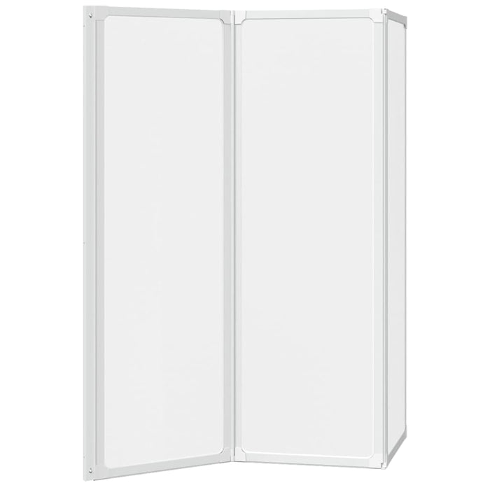 Ecran de baie Mat 120 x 117 cm Aluminiu & Panou PP WALTI