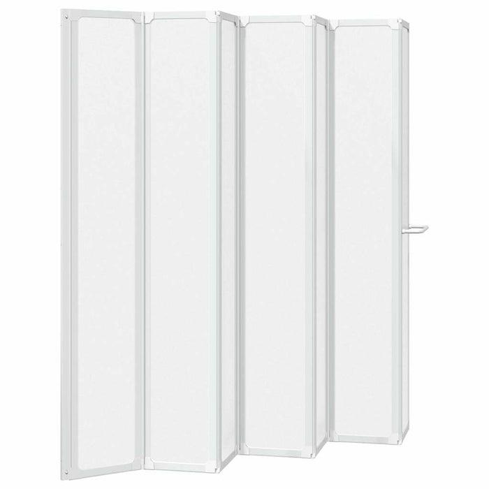 Ecran de baie Mat 168 x 140 cm Aluminiu & Panou PP WALTI