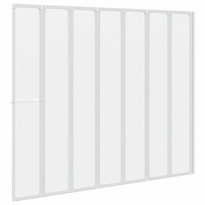 Ecran de baie Mat 168 x 140 cm Aluminiu & Panou PP WALTI