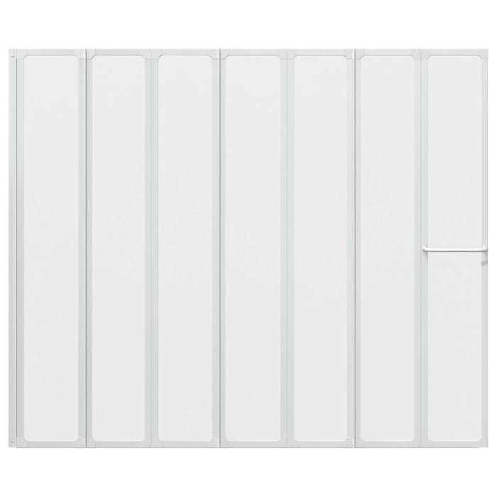 Ecran de baie Mat 168 x 140 cm Aluminiu & Panou PP WALTI