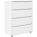 Dulapuri de depozitare Alb 80 x 48 x 105 cm Lemn compozit - WALTI WALTI