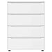 Dulapuri de depozitare Alb 80 x 48 x 105 cm Lemn compozit - WALTI WALTI