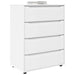 Dulapuri de depozitare Alb 80 x 48 x 105 cm Lemn compozit - WALTI WALTI