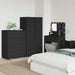 Dulapuri de depozitare Negru 80 x 48 x 105 cm Lemn compozit - WALTI WALTI