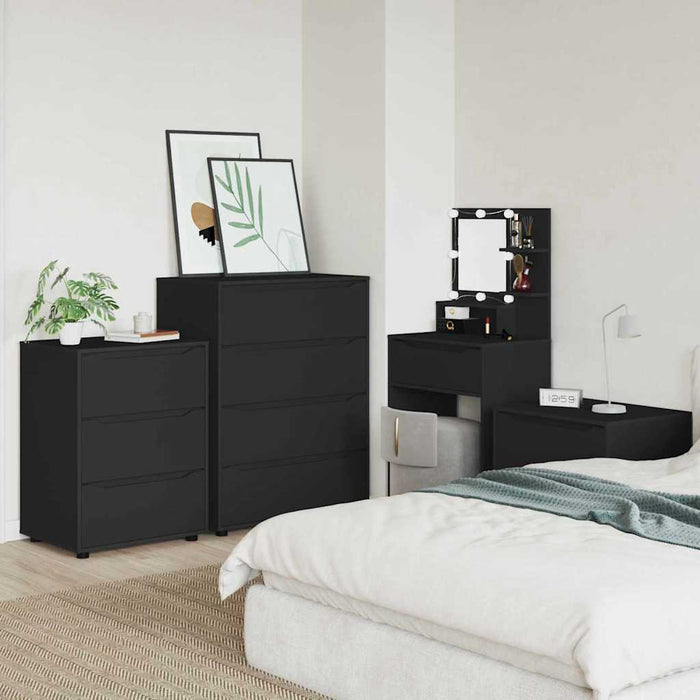 Dulapuri de depozitare Negru 80 x 48 x 105 cm Lemn compozit - WALTI WALTI