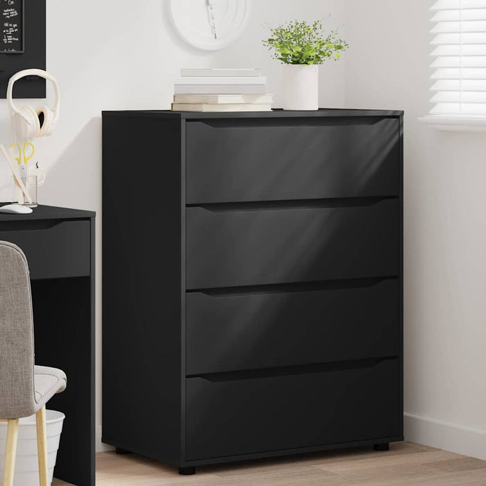 Dulapuri de depozitare Negru 80 x 48 x 105 cm Lemn compozit - WALTI WALTI