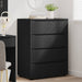Dulapuri de depozitare Negru 80 x 48 x 105 cm Lemn compozit - WALTI WALTI