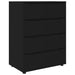 Dulapuri de depozitare Negru 80 x 48 x 105 cm Lemn compozit - WALTI WALTI