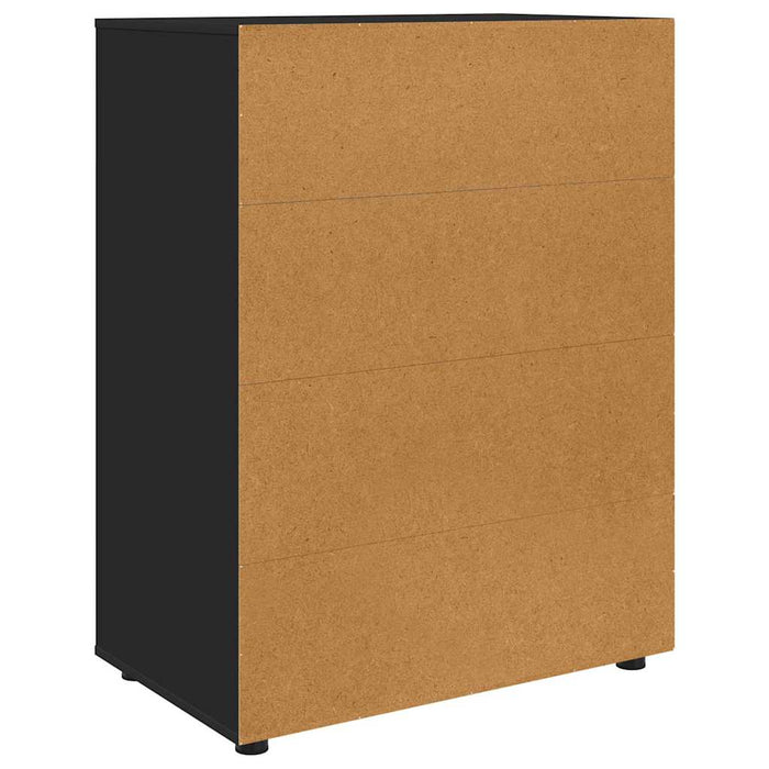 Dulapuri de depozitare Negru 80 x 48 x 105 cm Lemn compozit - WALTI WALTI