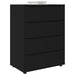 Dulapuri de depozitare Negru 80 x 48 x 105 cm Lemn compozit - WALTI WALTI
