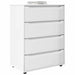 Dulapuri de depozitare Alb lucios 80 x 48 x 105 cm - WALTI WALTI