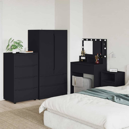 Dulapuri de depozitare Negru 60 x 48 x 105 cm Lemn compozit - WALTI WALTI