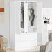 Dulap de Baie cu sertar Alb 79,5 x 49 x 156 cm Lemn compozit - WALTI WALTI