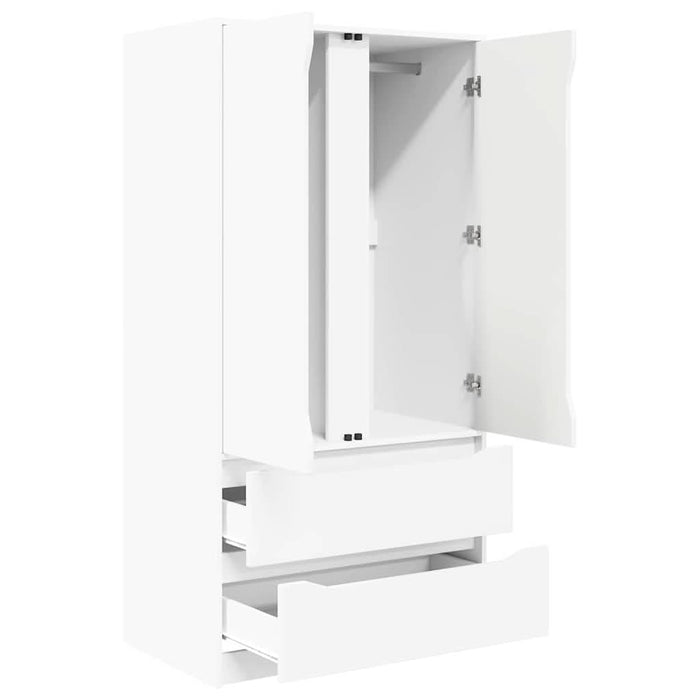 Dulap de Baie cu sertar Alb 79,5 x 49 x 156 cm Lemn compozit - WALTI WALTI
