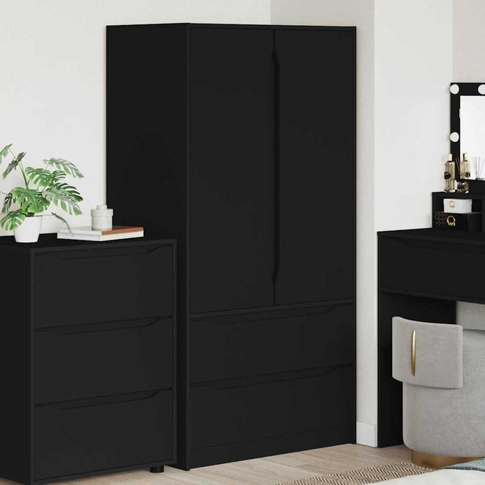 Dulap de Baie cu sertar Negru 79,5 x 49 x 156 cm Lemn compozit - WALTI WALTI