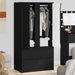 Dulap de Baie cu sertar Negru 79,5 x 49 x 156 cm Lemn compozit - WALTI WALTI