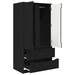 Dulap de Baie cu sertar Negru 79,5 x 49 x 156 cm Lemn compozit - WALTI WALTI