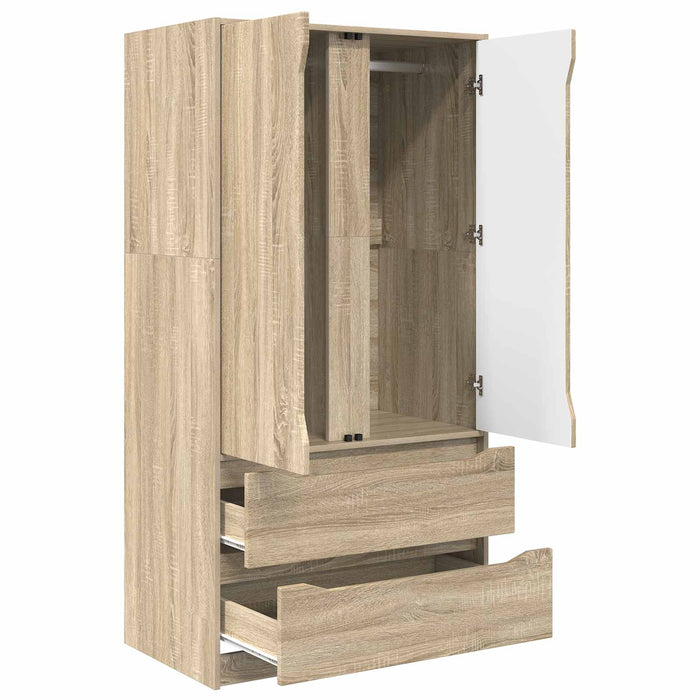 Dulap cu sertar Stejar Sonoma 79,5 x 49 x 156 cm Lemn prelucrat WALTI