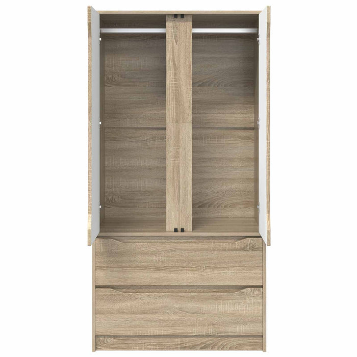 Dulap cu sertar Stejar Sonoma 79,5 x 49 x 156 cm Lemn prelucrat WALTI