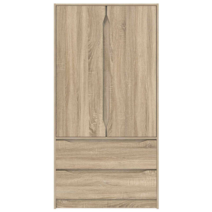 Dulap cu sertar Stejar Sonoma 79,5 x 49 x 156 cm Lemn prelucrat WALTI
