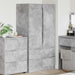 Dulap de Baie Gri din beton 79,5 x 49 x 156 cm Lemn compozit - WALTI WALTI
