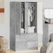Dulap de Baie Gri din beton 79,5 x 49 x 156 cm Lemn compozit - WALTI WALTI