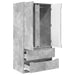 Dulap de Baie Gri din beton 79,5 x 49 x 156 cm Lemn compozit - WALTI WALTI