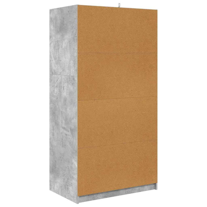 Dulap de Baie Gri din beton 79,5 x 49 x 156 cm Lemn compozit - WALTI WALTI