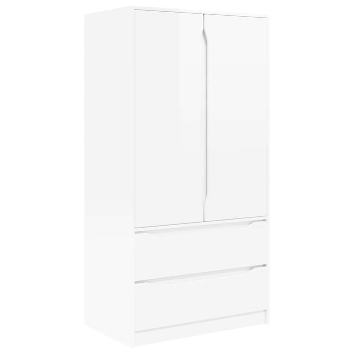 Dulap de Baie Alb lucios 79,5 x 49 x 156 cm Lemn compozit - WALTI WALTI