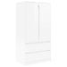 Dulap de Baie Alb lucios 79,5 x 49 x 156 cm Lemn compozit - WALTI WALTI