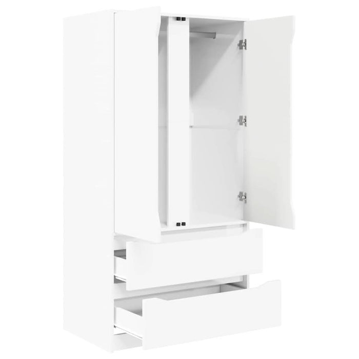 Dulap de Baie Alb lucios 79,5 x 49 x 156 cm Lemn compozit - WALTI WALTI